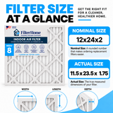 12X24X2 MERV 8 Air Filter