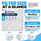 18X25X2 MERV 8 Air Filter
