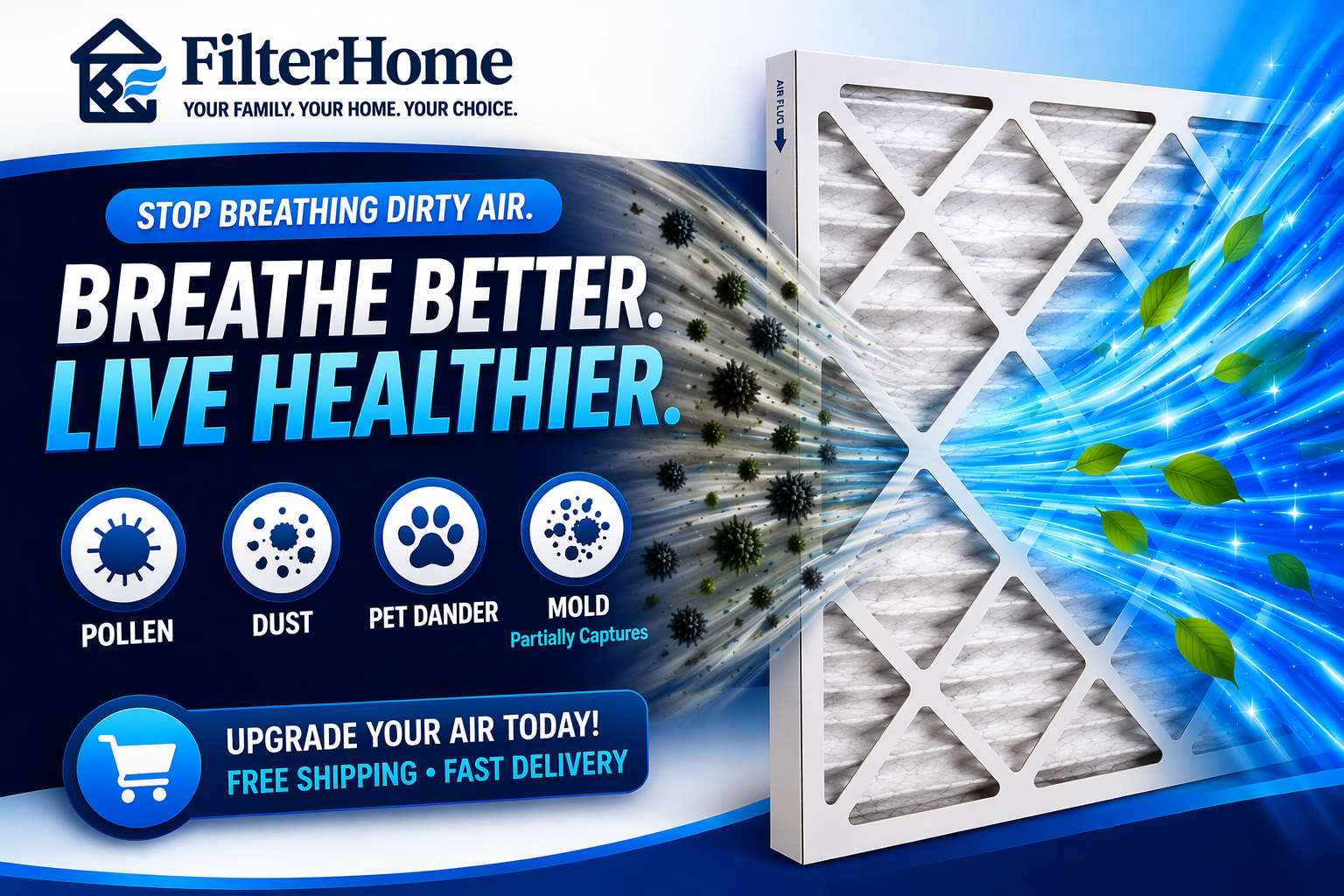 Home & HVAC Air Filters on Long Island | MERV 8, 11 & 13 | FilterHome
