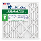 10x20x2 FilterHome MERV 11 pleated air filter for furnace and AC, made in the USA