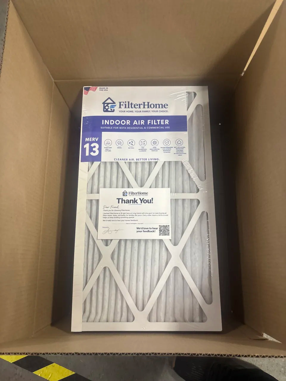 MERV 13 HVAC & Furnace Air Filter