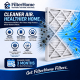 30x30x1 FilterHome MERV 8 air filter