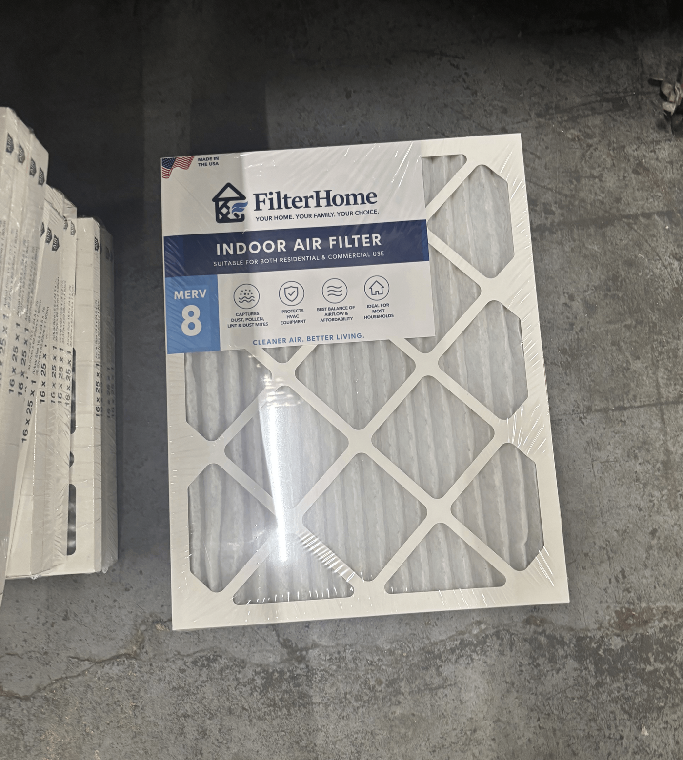 FilterHome HVAC & Furnace MERV 8 16X20X1 4 Pack Air Filters on Long Island