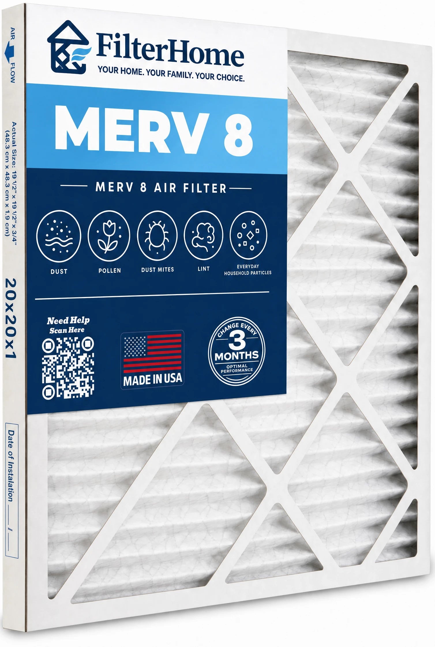 MERV 8 air filter